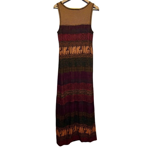 Vintage 90s sleeveless boho maxi dress size 8 - Picture 3 of 10